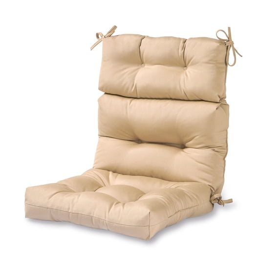 Greendale Home Fashions Outdoor 44'' x 22'' High Back Chair Cushion, Stone