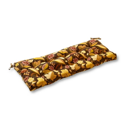 Greendale Home Fashions Timberland Floral 44 x 17 in. Outdoor Bench Seat Cushion
