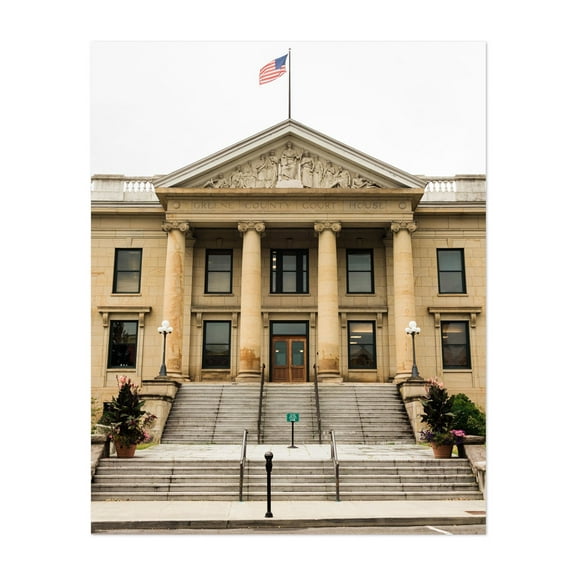 Greene County Courthouse, Catskill - Catskill New York Photography Architecture Unframed Wall Art Print 6 x 8 inches