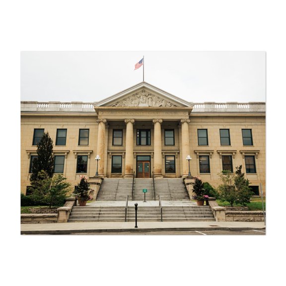 Greene County Courthouse, Catskill - Catskill New York Photography Unframed Wall Art Print 5 x 7 inches