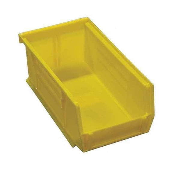Greene Manufacturing Hang and Stack Bin,Yellow,Plastic,3 in DFXB-600