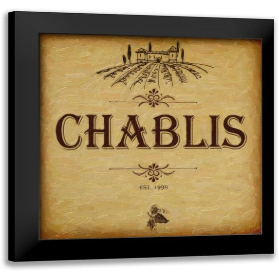Greene, Taylor 12x12 Black Modern Framed Museum Art Print Titled - CHABLIS