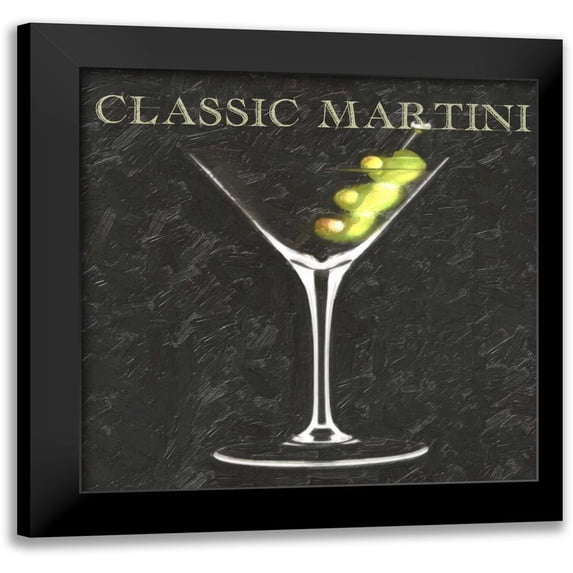 Greene, Taylor 12x12 Black Modern Framed Museum Art Print Titled - CLASSIC MARTINI BLK