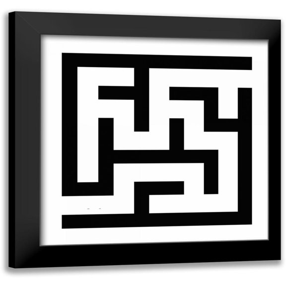 Greene, Taylor 12x12 Black Modern Framed Museum Art Print Titled - LABYRINTH I