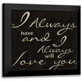 thumbnail image 1 of Greene, Taylor 12x12 Black Modern Framed Museum Art Print Titled - MY LOVE, 1 of 5