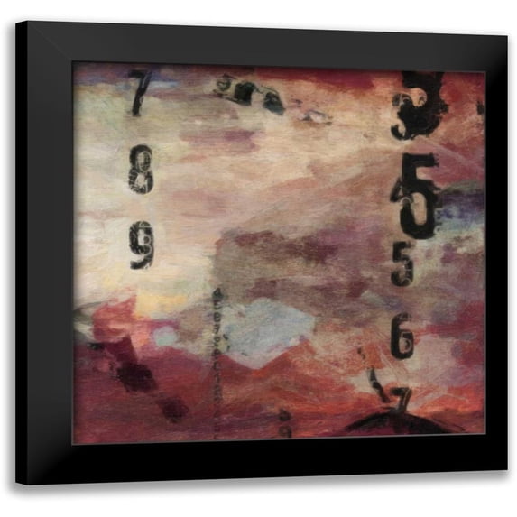 Greene, Taylor 12x12 Black Modern Framed Museum Art Print Titled - Number Study 2