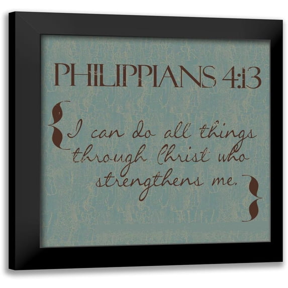 Greene, Taylor 12x12 Black Modern Framed Museum Art Print Titled - Philippians
