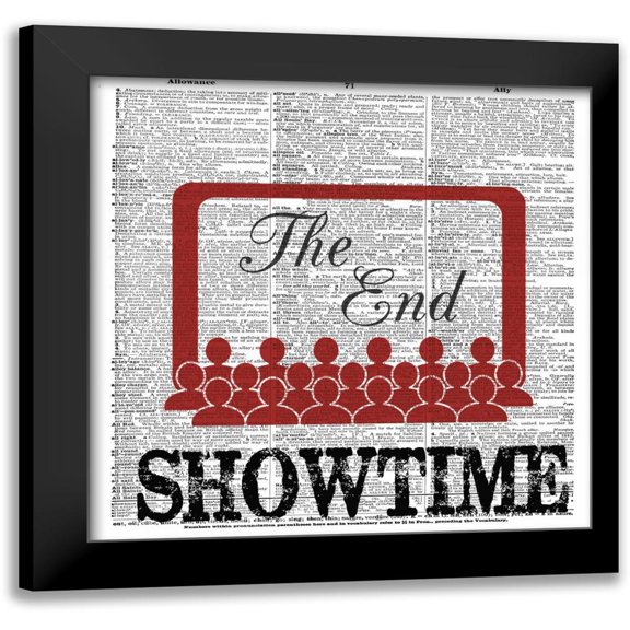 Greene, Taylor 12x12 Black Modern Framed Museum Art Print Titled - SHOWTIME 2