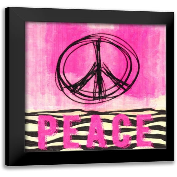 Greene, Taylor 12x12 Black Modern Framed Museum Art Print Titled - Sketch Peace