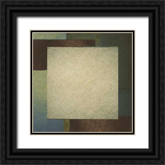 Greene, Taylor 12x12 Black Ornate Wood Framed with Double Matting Museum Art Print Titled - Contemporary Border 1