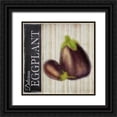 thumbnail image 1 of Greene, Taylor 12x12 Black Ornate Wood Framed with Double Matting Museum Art Print Titled - Delicious Eggplant, 1 of 4