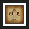 thumbnail image 1 of Greene, Taylor 12x12 Black Ornate Wood Framed with Double Matting Museum Art Print Titled - GULP BORDER 1, 1 of 4