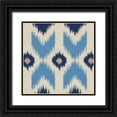 thumbnail image 1 of Greene, Taylor 12x12 Black Ornate Wood Framed with Double Matting Museum Art Print Titled - IKAT IV, 1 of 4