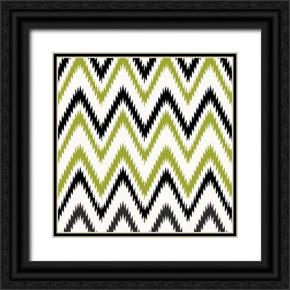 Greene, Taylor 12x12 Black Ornate Wood Framed with Double Matting Museum Art Print Titled - Lime Chevy 2