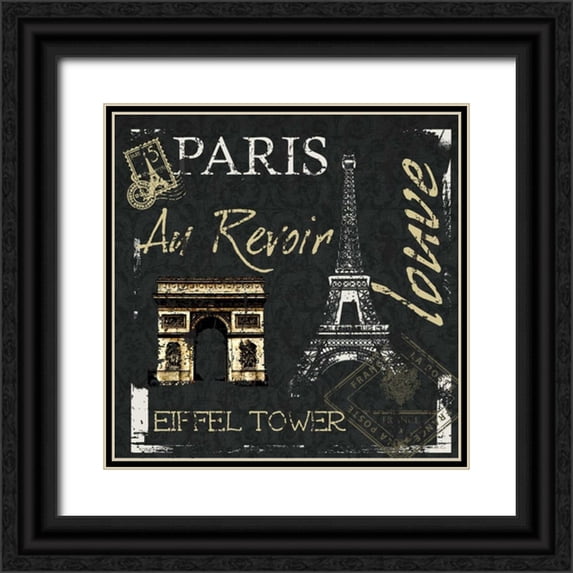 Greene, Taylor 12x12 Black Ornate Wood Framed with Double Matting Museum Art Print Titled - Travel I