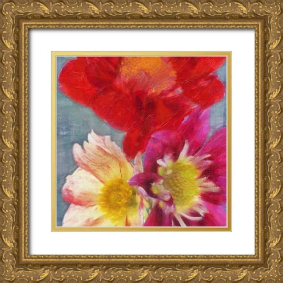 Greene, Taylor 12x12 Gold Ornate Wood Framed with Double Matting Museum Art Print Titled - BLOOMS IN SPRING
