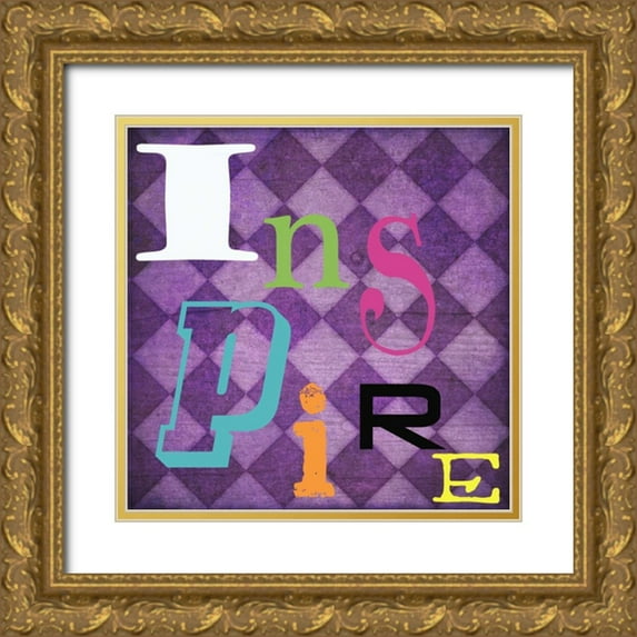 Greene, Taylor 12x12 Gold Ornate Wood Framed with Double Matting Museum Art Print Titled - Inspire