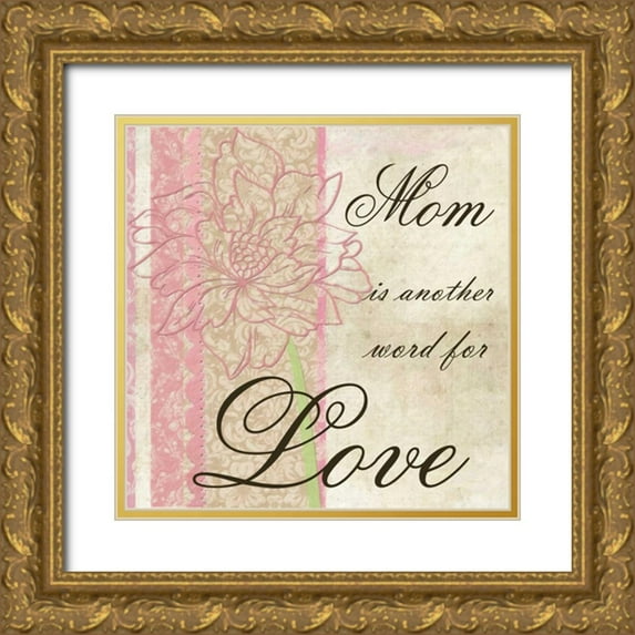 Greene, Taylor 12x12 Gold Ornate Wood Framed with Double Matting Museum Art Print Titled - MOM IS