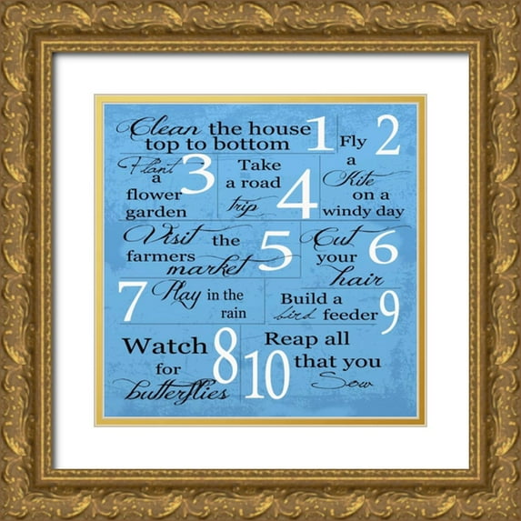 Greene, Taylor 12x12 Gold Ornate Wood Framed with Double Matting Museum Art Print Titled - SPRING 2