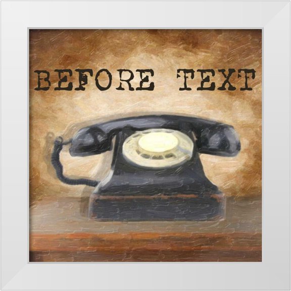 Greene, Taylor 12x12 White Modern Wood Framed Museum Art Print Titled - BEFORE TEXT