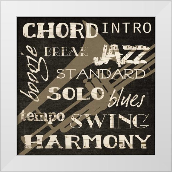 Greene, Taylor 12x12 White Modern Wood Framed Museum Art Print Titled - HARMONY SILHOUETTE