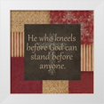 thumbnail image 1 of Greene, Taylor 12x12 White Modern Wood Framed Museum Art Print Titled - HE WHO KNEELS, 1 of 4