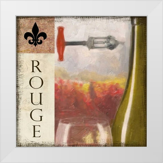 Greene, Taylor 12x12 White Modern Wood Framed Museum Art Print Titled - ROUGE VINEYARD