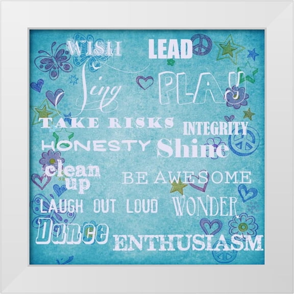 Greene, Taylor 12x12 White Modern Wood Framed Museum Art Print Titled - Take Risks