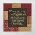 thumbnail image 1 of Greene, Taylor 12x12 White Modern Wood Framed Museum Art Print Titled - WHEN PRAYING, 1 of 4