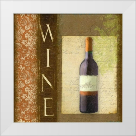 Greene, Taylor 12x12 White Modern Wood Framed Museum Art Print Titled - WINE