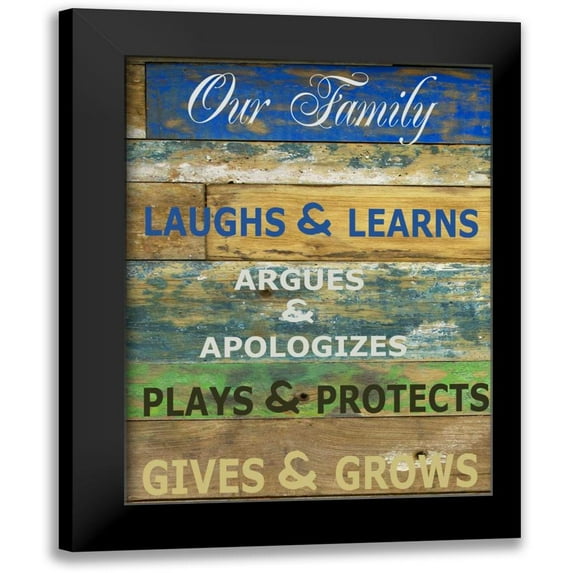 Greene, Taylor 12x14 Black Modern Framed Museum Art Print Titled - Our Family Cools