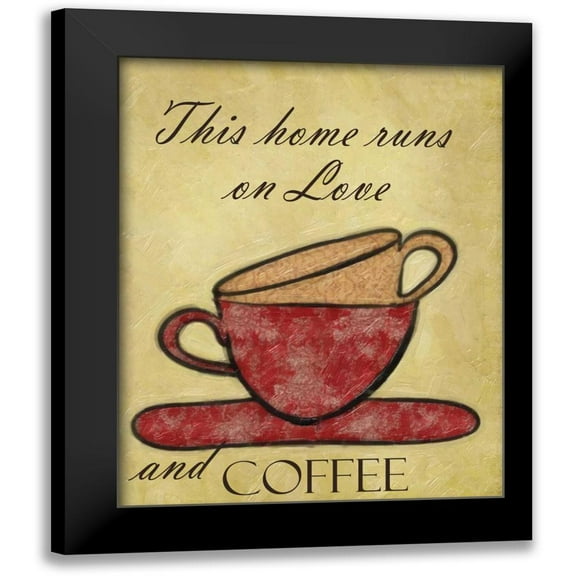 Greene, Taylor 12x14 Black Modern Framed Museum Art Print Titled - THIS HOME RUNS ON