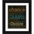 thumbnail image 1 of Greene, Taylor 12x14 Black Ornate Wood Framed with Double Matting Museum Art Print Titled - Chance Change Choice, 1 of 4