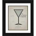 thumbnail image 1 of Greene, Taylor 12x14 Black Ornate Wood Framed with Double Matting Museum Art Print Titled - Classic Martini layered, 1 of 4