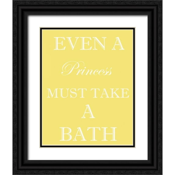 Greene, Taylor 12x14 Black Ornate Wood Framed with Double Matting Museum Art Print Titled - PRINCESS MUST BATHE