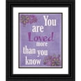 thumbnail image 1 of Greene, Taylor 12x14 Black Ornate Wood Framed with Double Matting Museum Art Print Titled - You Are Loved, 1 of 4