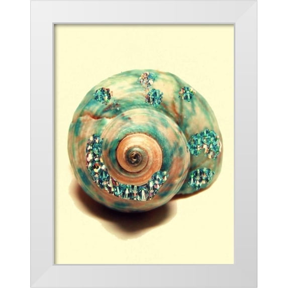 Greene, Taylor 12x14 White Modern Wood Framed Museum Art Print Titled - Jeweled Shell I