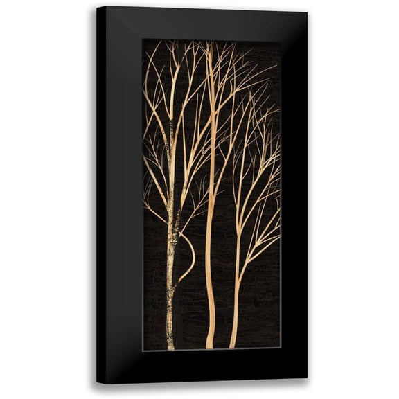 Greene, Taylor 12x24 Black Modern Framed Museum Art Print Titled - TREE SILHOUETTE I