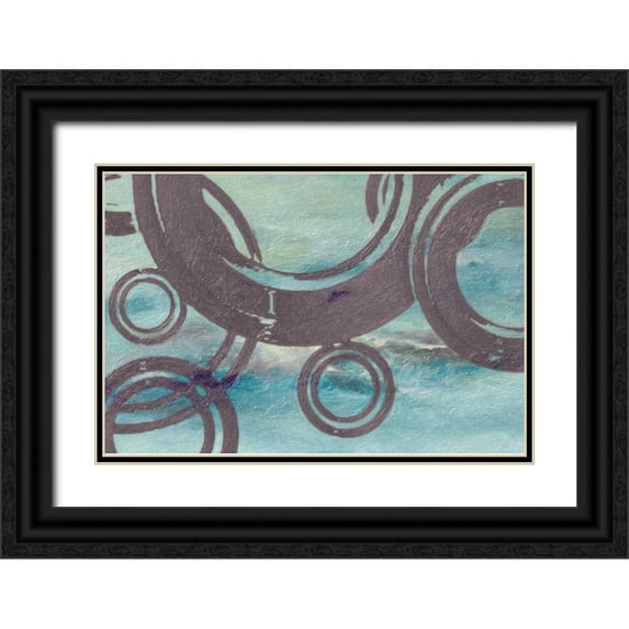 Greene, Taylor 14x11 Black Ornate Wood Framed with Double Matting Museum Art Print Titled - Cement Rings