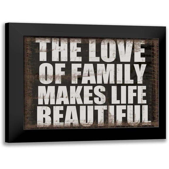 Greene, Taylor 14x12 Black Modern Framed Museum Art Print Titled - LOVE OF FAMILY
