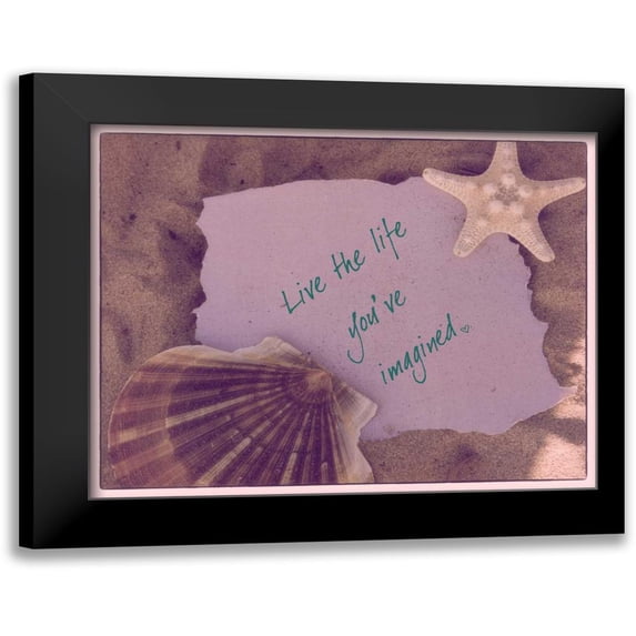 Greene, Taylor 14x12 Black Modern Framed Museum Art Print Titled - Live The Life