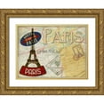 thumbnail image 1 of Greene, Taylor 14x12 Gold Ornate Wood Framed with Double Matting Museum Art Print Titled - VINTAGE PARIS, 1 of 4