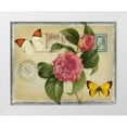 thumbnail image 1 of Greene, Taylor 14x12 White Modern Wood Framed Museum Art Print Titled - VINTAGE BUTTERFLY POSTCARD I, 1 of 4