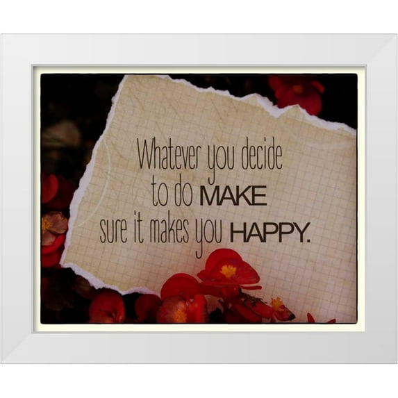 Greene, Taylor 14x12 White Modern Wood Framed Museum Art Print Titled - Whatever You Decide