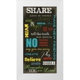 thumbnail image 1 of Greene, Taylor 14x24 White Modern Wood Framed Museum Art Print Titled - KIDS RULES, 1 of 4