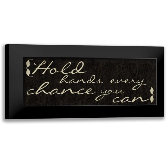 Greene, Taylor 14x8 Black Modern Framed Museum Art Print Titled - Hold Hands