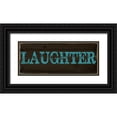 thumbnail image 1 of Greene, Taylor 14x8 Black Ornate Wood Framed with Double Matting Museum Art Print Titled - LAUGHTER 2, 1 of 4