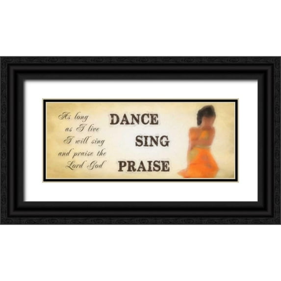 Greene, Taylor 14x8 Black Ornate Wood Framed with Double Matting Museum Art Print Titled - PANEL