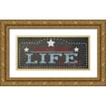 thumbnail image 1 of Greene, Taylor 14x8 Gold Ornate Wood Framed with Double Matting Museum Art Print Titled - NOW PLAYING LIFE, 1 of 4
