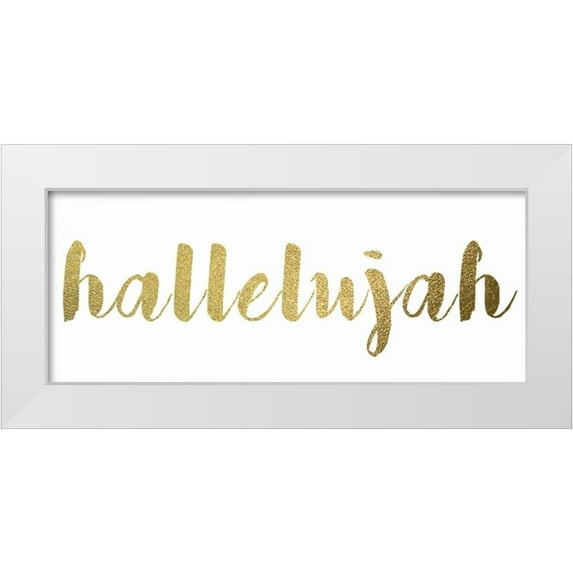 Greene, Taylor 14x8 White Modern Wood Framed Museum Art Print Titled - Hallelujah